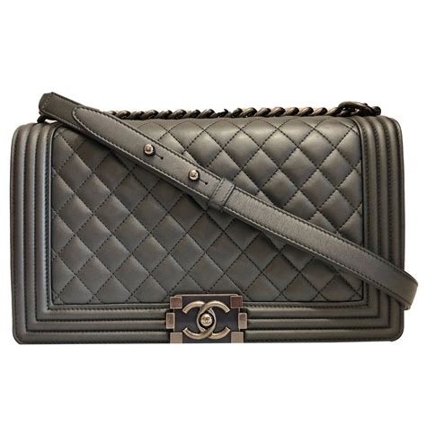 chanel boy large grey|chanel handbags boys.